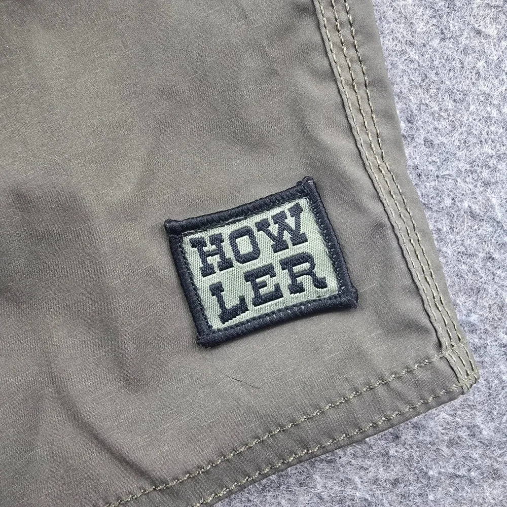 Howler Brothers Los Vaqueros Western Trunks Men 34 Green Paisley Board Shorts 8